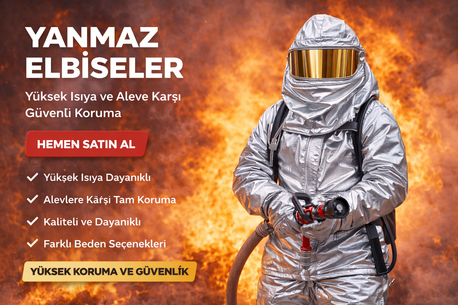 Alimünize Yangın Elbisesi(Yanmaz Elbiseler)