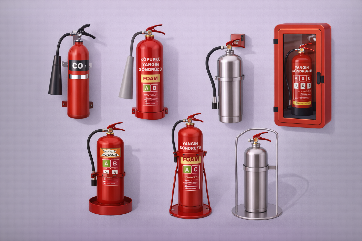 Yangın Söndürücü Braketleri ve Stand Askıları