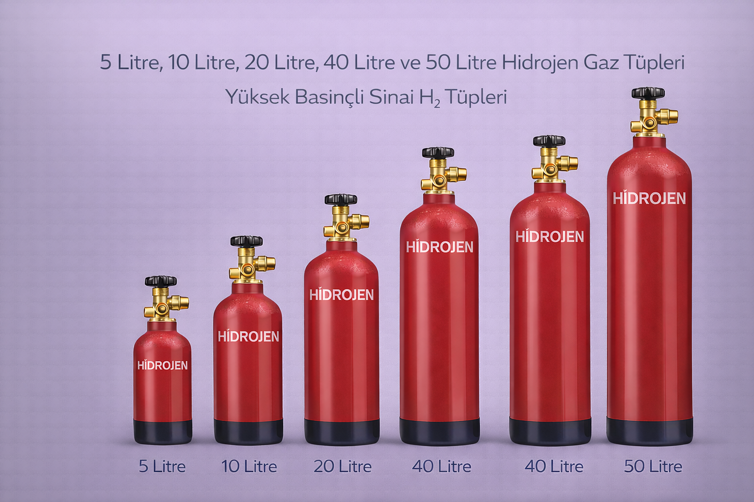 Yüksek Basınçlı Sınai Çelik Çekme Hidrojen Tüpleri