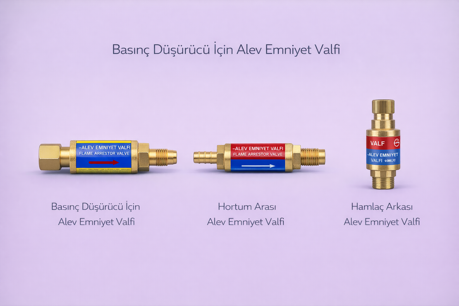 Alev Geri Tepme Emniyet Valfleri