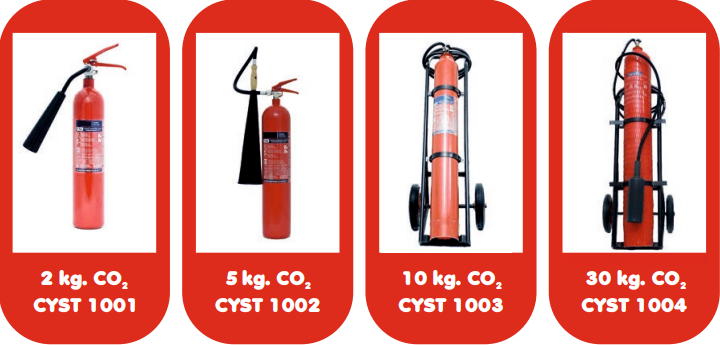 Karbondioksitli (CO₂ ) Yangın Söndürücüler